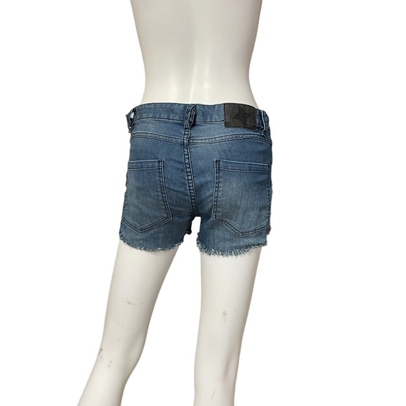 Bcbg Side Slit Open Mini Cut Off Shorts - Picture 4 of 10